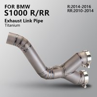For BMW S1000RR 2010-2014 s1000r 2014-2016 Motorcycle Exhaust Modified Titanium Alloy Middle Link Pipe Escape Connect Muffler