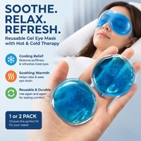 Round PVC Gel Ice Pouch Designed for Eye Mask Skincare Care Reusable Dual Hot-cold Compress Relieves Swollen Eye Skin Elastic