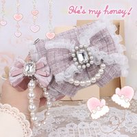 Japanese Sweet and Cute Lace Big Bow Womens Wallet Fashion Purse Wallet Lolita