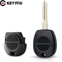 KEYYOU Remote Key Shell 2 Buttons For NISSAN Pulsar Patrol Primera Xtrail Terrano Almera Micra NSN14 Blade Fob Replace Key Case