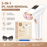 IPL Devices Hair Removal Laser - Painless & Effective Hair Removal Device, 9 Energy Levels, 3 Modes HR/SC/RA with 999,900 Light Pulses for Women, Men, Face, Armpits, Legs, Body image 4