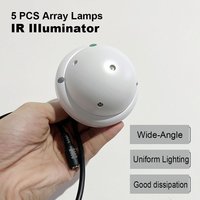 CCTV IR Illuminator 140 Degree Wide Angle 5-LEDs IR Infrared Light 850nm Infrared Illuminator for Night Vision IP66 Waterproof image 3