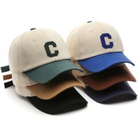 Casquette de Baseball unisexe en coton pour femmes et hommes, chapeau à rabat décontracté, mode lettre C Patch, pare-soleil d'été