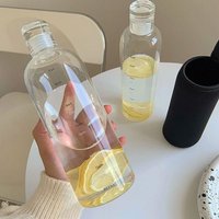 Portable Plastic Water Bottle 500/750ml Leakproof Water Mug High Temperature Resistent Lightweight Time Scale Drinking Cup
