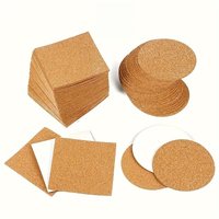 20 Pieces of Self-Adhesive Cork Pads, Round Cork Pads, Cork Material Suitable for Non-Slip Use on the Desktop of the Water Cup