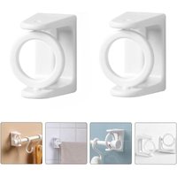 2Pcs/Set 360° Rotating Telescopic Rod Plastic Holder , Towel Bar Shower Curtain Rod Bracket