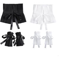 Y3NE Neckline Embellishment Pleated Ruffle Design Comfortable Cotton Daily Wear