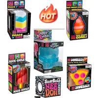 Schylling NeeDoh Nice Cube Nice-Sicle Squishy Toy, Anti-Anxiety Stress Relief Squeeze Cube for ADHD & Focus