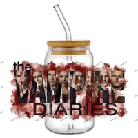 New Design The Vampire Decal UV DTF Cup Wraps for 16oz Waterproof UVDTF Glasses Cups Transfer Sticker Mug DIY Gifts Wrap