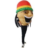 Jamaican Cosplay Costume Anime Inflatable Clothes Halloween Garment Party Fancy Dress Festival Clothing Adult Men Women Air Suit
