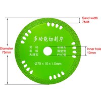 NEW 75mm Glass Cutting Discs 3 Inch 10mm Diamond Marble Saw Blades Wine Bottles Grinding Cutting Grinding Discs Tools