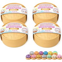 Aesthetic Desk Toys,Giant Dumpling Mystery Box: Random Color Glitter Squishy Toy, Maltose Texture Slow Rising Stress Ball,