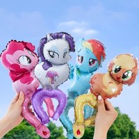 20Pcs set My Little Unicorn Pony Wrists Balloons Festivals Gift Balloons for Children's Birthday Theme Party Decoration Supplies