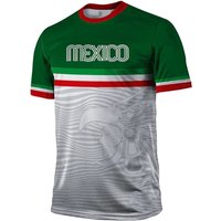 Fashion Mexico Flag Graphic Football Jersey For Men Summer Trendy National Emblem 3D Printed Tees Casual Oversized T-Shirts Tops