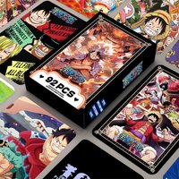 92Pcs/Box Anime One Piece Nami Monkey D. Luffy Wanted Lomo Card Double Sided Collection Card Photo Card kid Gifts