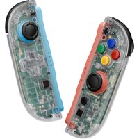 eXtremeRate Essence Version Replacement Shell (D-Pad Version) w/Buttons for Joycon 2, for Nintendo Switch 2 - Clear