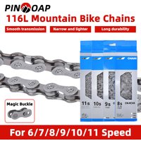 AliExpress NONE PINMOAP Bicycle Chain 6/7/8/9/10/11Speed Durable Riding Chain Smooth Shifting Strong Wear Resistant Suitable For Bicycle Repair