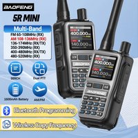 BAOFENG UV-5R Mini Walkie Talkie Multi Band Bluetooth Programmierung Drahtlose Kopierfrequenz 999CH AM FM Long Range Two Way Radio