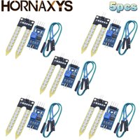 5pcs Soil Humidity Hygrometer Moisture Detection Sensor Module Automatic Watering System Compatible with Arduino