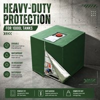 UV-Resistant 210D Oxford IBC Container Cover – Waterproof, Anti-Algae, Zippered Entry