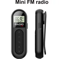 Rechargeable Portable FM Radio Pocket Digital Radio,Transistor Walkman Small Radio On Batteries for Hiking Walking