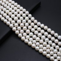 Perles d'Eau Douce Naturelles Blanches de Qualité AAA, Perles d'Espacement pour Bijoux, Bracelets de Diy, Cadeaux de la raq