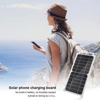 Waterproof Solar Panel USB Portable Charging Panel For Outdoor Camping Hiking Mobile Device Power Supply Accessory