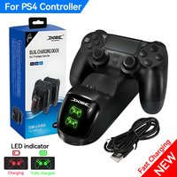 New PS4 Charging Station Wireless Fast Charger For Game Controller LED Indicator USB Dual Dock For PS4 Slim/PS4 Pro