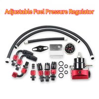 Car Universal EFI Fuel Pressure Regulator for 7MGTE MKIII with Hose Line Oil 100psi Gauge Universal Adjustable FPR AN6 Fitting