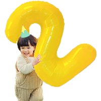 40inch Number Balloon Yellow White Macaron Daisy Digit Foil Adult Happy Ballons Baby Shower Birthday Party Wedding Decor