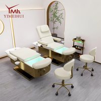 3-in-1 schoonheid professioneel luxe ontwerp gezichtspedicurebed multifunctionele gezichtsverzorging schoonheidsshampoo bed met voetbadkuip