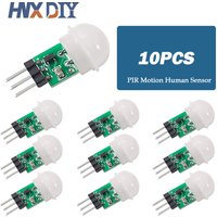 1-10pcs Mini IR Pyroelectric Infrared PIR Motion Human Sensor Automatic Detector Module AM312 Sensor DC 2.7 to 12V