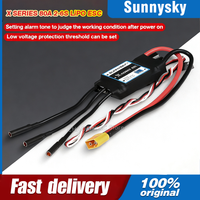SunnySky X SERIES ESC 80A 2-6S LiPO ESC 8-bit C8051 core built-in 5V/6V/7.4V, 5A adjustable BEC super anti-interference