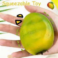 Strawberry Mango Pinch Music Color Change Slow Rebound Release Stress Relieving Ball Stress Relieving Toy Artifact