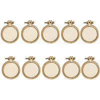 Embroidery Hoop Ring Crafts, 10Pcs Set Wooden Cross Stitch Frame, For DIY Craft Lovers, Wall Decoration, Creative Gifts