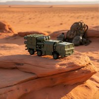 1/144 China HQ16 Air Defense Missile Launcher 4D Assembly Model Tank Toy Realistic for Military Home Decor Collector