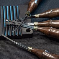 Leather Edge Beveler M390 Die Steel Straight and Round Handmade Leather Edger Creaser Skiver Leather Skiving DIY Craft Tool