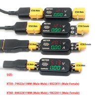 XT30/XT60 20A/4A DC Voltage Current meter drone RC battery Charger Monitor Charging Discharging Tester Digital voltmeter ammeter
