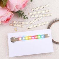 LED Circuit Stickers Red Blue Green Yellow Orange Pink and Rainbow Blink Conductive Fabric Tape for DIY Light-up Paper Card