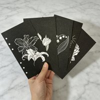 A5 A6 Sparkling Simplicity Flower Loose leaf Notebook Divider Page Binder Planner Stationery Notebook Paper Divider Accessories