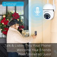 1080P Night Vision IP Camera WiFi Outdoor Motion Tracking 2-Way Audio Home Security Surveillance Camera support TF Card