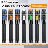 GUXITEK 60MW/50MW30MW/10MW Visual Fault Locator Fiber Optic Cable Tester 10-60Km Range VFL FC/SC/ST Optic