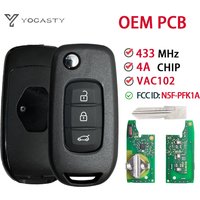 YOCASTY IC:3248A-RFK1A OEM PCB For Renault Oroch Logan Duster Sandero FCCID:N5F-PFK1A 433Mhz 4A Chip Remote Control Key