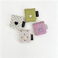 Handmade Fabric Earphone Decoration Accessories Data Cable Organizer Storage Bag with Compact Design for Home Office School
