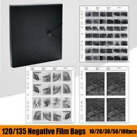 10/20/30/50/100pcs 120/135mm Negatives Film Bags Acid-free Stroage Pages Transparent Protective Preservers