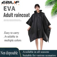 Adult EVA non disposable side buckle electric scooter riding raincoat, lightweight and simple cloak, rain cape