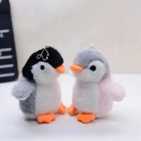 Cute cartoon penguin pendant pet plush toy soft filling comfortable design suitable for dogs and cats helps relieve stress
