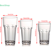 290/380/560ml Acrylic Beer Cups Transparent Anti-drop Octagonal Cup Bar KTV Commercial Water Cups Drink Cup Reusable