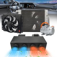 Treeligo 12V Air Conditioner Universal Automotive Auto Electric Air Conditioning Compressor 12V Air Conditioner Parts Kit