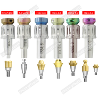 Dental Straight Multi-Unit Abutment Torque Wrench Ratchet Driver Compatible with DEN Port Locator System